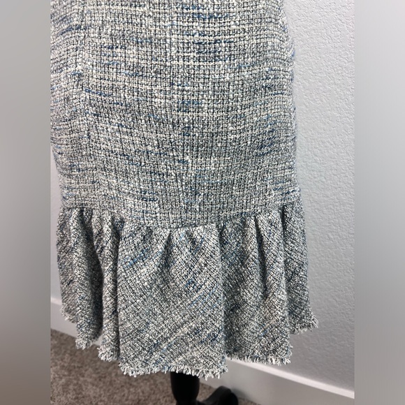 NWT: Rebecca Taylor Tweed V Neck Sleeveless Dress Size 2 - Picture 6 of 8